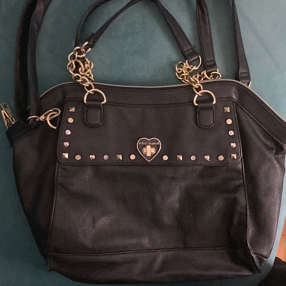 Black & Gold Betsey Johnson Purse